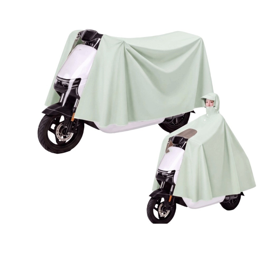 Electric Scooter Rain Cover - Poncho antipioggia rinforzato, impermeabile, resistente alla