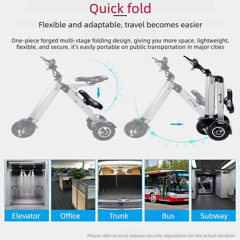 Triciclo Elettrico Pieghevole  - Folding Electric Scooter recensione e prezzo