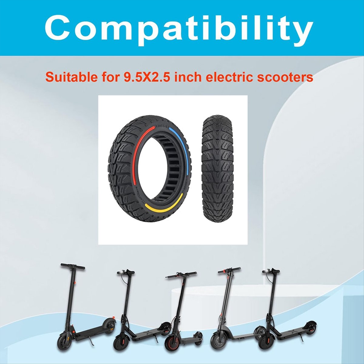 Pneumatico solido 9,5x2,5-6,1  - Scooter Electric recensione e prezzo